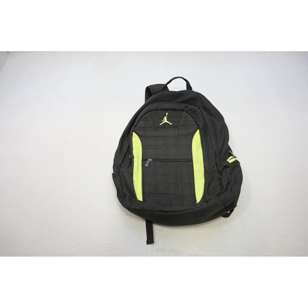 Jordan Backpack Mens OS‎ Black Neon Yellow Jumpman Athletic Bag Good